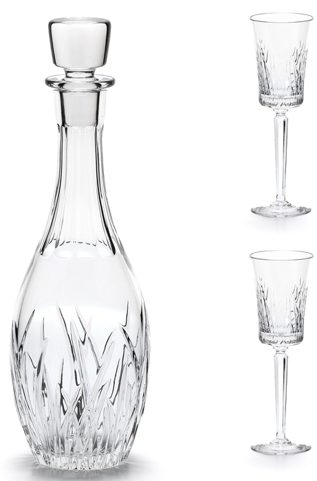 "Morning" crystal wine set for 2 persons