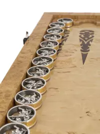 Нарды серебряные "Куликовская битва"