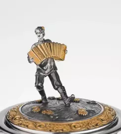 Чайник из серебра "Разгуляй"