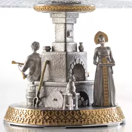 Блюдо для блинов "Русская печь"