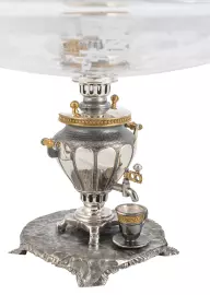 Блюдо для баранок "Парад самоваров"