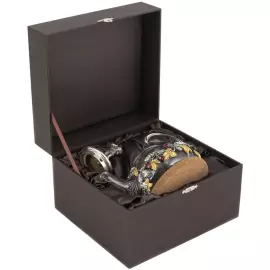 Набор чайный из серебра "Земляника"