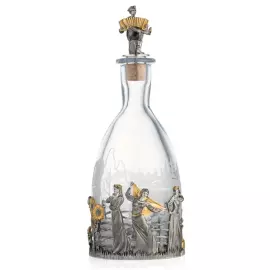 Набор для водки из серебра "Разгуляй"