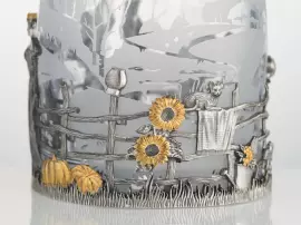 Набор для водки из серебра "Разгуляй"