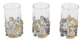 Набор для водки из серебра "Разгуляй"