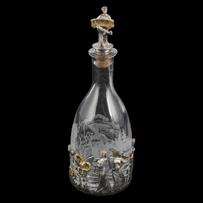 Набор для водки из серебра "Разгуляй"