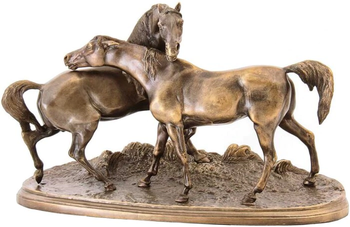 Bronze sculpture "Playing horses"