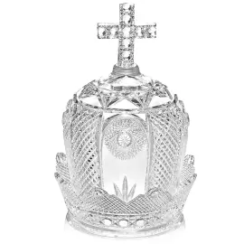 Сувенир из хрусталя "Шапка Мономаха", большая
