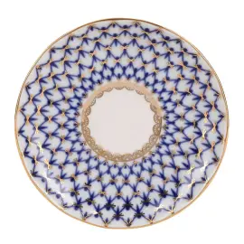 Чайный сервиз "Тюльпан" с рисунком "Кобальтовая сетка" на 6 персон, 20 предметов