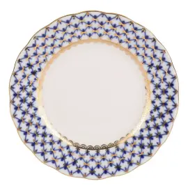 Чайный сервиз "Тюльпан" с рисунком "Кобальтовая сетка" на 6 персон, 20 предметов