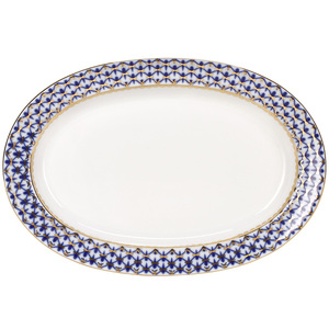 Фарфоровый сервиз "Молодежный" с рисунком "Кобальтовая сетка" на 6 персон, 24 предмета