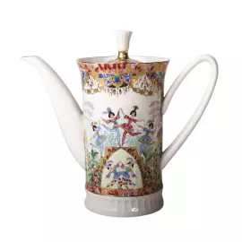 Кофейный сервиз "Вертикаль" с рисунком "Русский балет" на 6 персон, 22 предмета