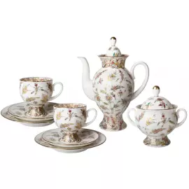 Кофейный сервиз "Классический-2" с рисунком "Золотые ветви" на 6 персон, 20 предметов