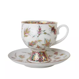 Кофейный сервиз "Классический-2" с рисунком "Золотые ветви" на 6 персон, 20 предметов