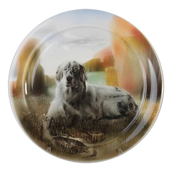 Decorative porcelain dish "After hunting"