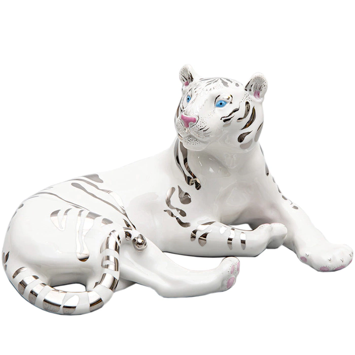 Porcelain figurine "Tiger Snowball"
