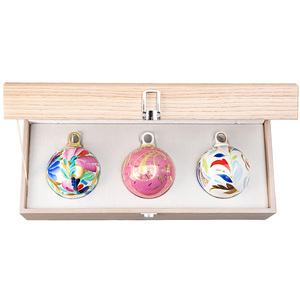 A set of Christmas balls with a loop "Christmas Colors"