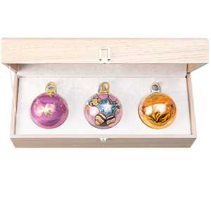 A set of Christmas balls with a Christmas Night loop