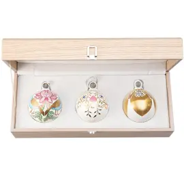 Набор ёлочных шаров с петелькой "Рождественский подарок" Набор ёлочных шаров с петелькой "Рождественский подарок"