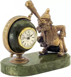 Часы настольные "Гномик-астроном"