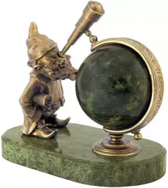 Часы настольные "Гномик-астроном"