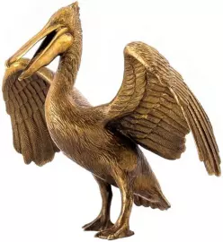 Скульптура бронзовая "Пеликан"