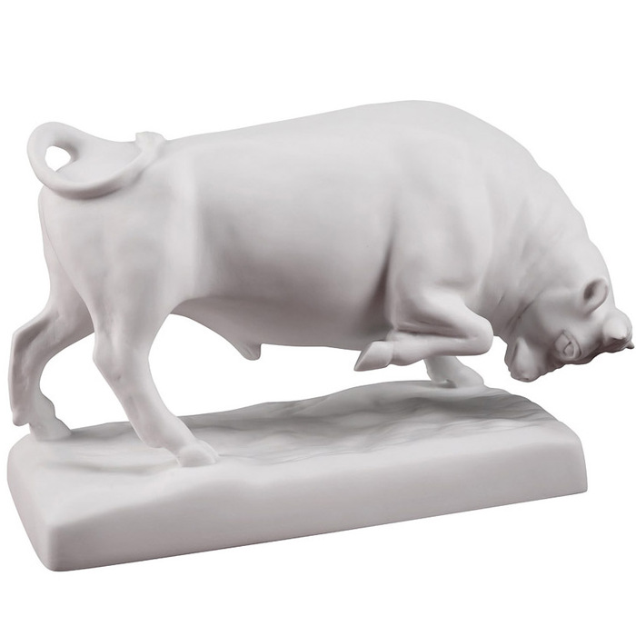 Porcelain figurine "Bull Champion"