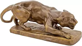 Скульптура бронзовая "Крадущаяся пантера"