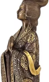 Скульптура бронзовая "Гейша"