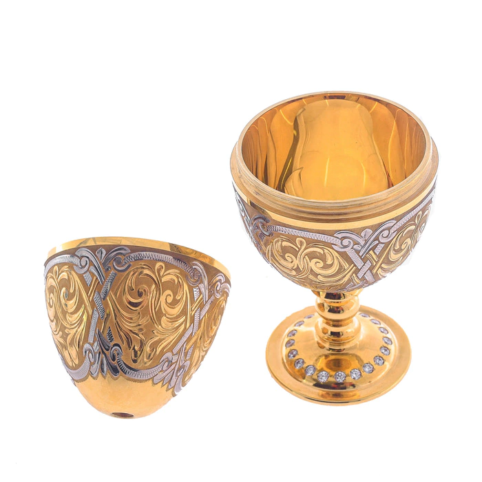 Gilded glass "Egg"