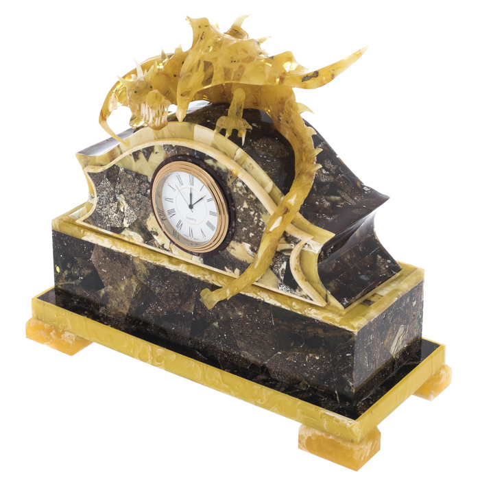 Watch made of amber "Dragon"