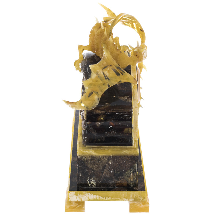 Watch made of amber "Dragon"