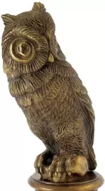 Статуэтка бронзовая "Мудрая сова"