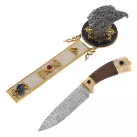 Нож на подставке "Орел" Златоуст