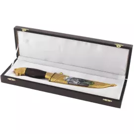 Нож "Волк" с эмалью, Златоуст