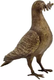 Скульптура бронзовая "Голубь мира"