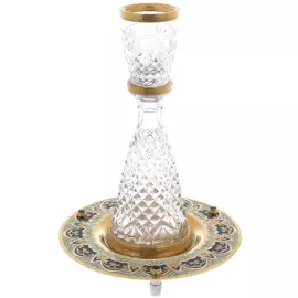 Набор для водки из штофа и блюда с хрусталем, Златоуст