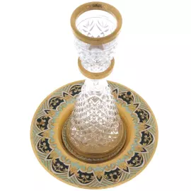 Набор для водки из штофа и блюда с хрусталем, Златоуст