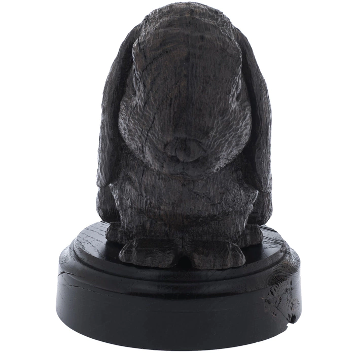 A figurine of stained oak "Rabbit" on a stand