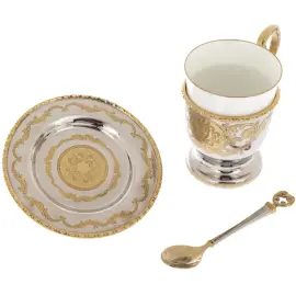 Кофейный сервиз "Флорентийский" Златоуст