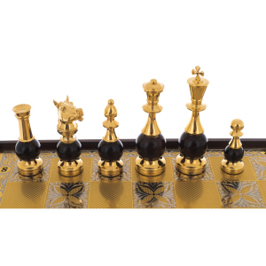 Chess made of beech "Royal" Zlatoust