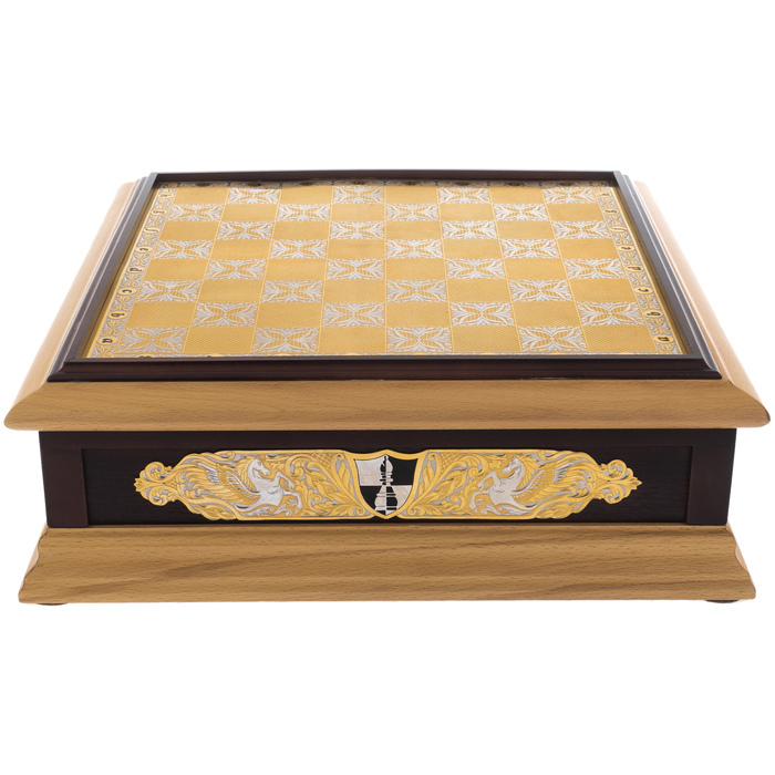 Chess made of beech "Royal" Zlatoust