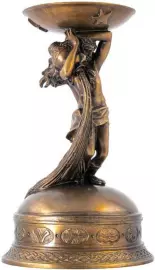 Подсвечник бронзовый "Водолей"