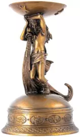 Подсвечник бронзовый "Водолей"