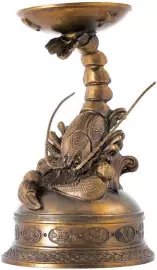 Подсвечник бронзовый "Рак"