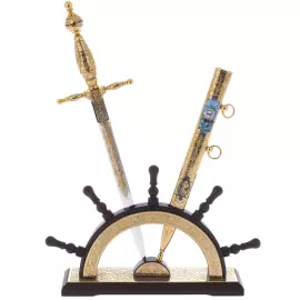 Кортик "Адмиральский" с подставкой, Златоуст