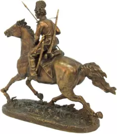 Скульптура бронзовая "Гвардейский донской казак"