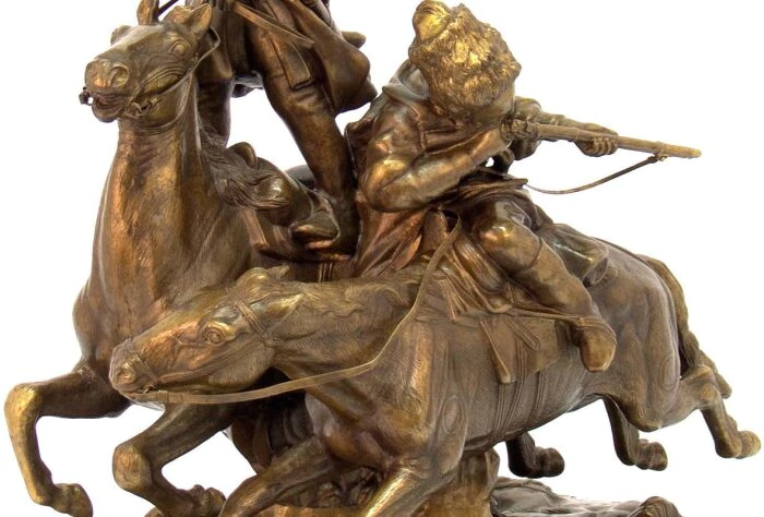Bronze sculpture "Dzhigitovka Lezgin"