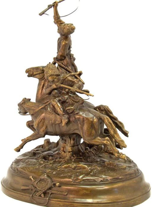 Bronze sculpture "Dzhigitovka Lezgin"