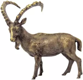 Скульптура бронзовая "Козёл Безоаровый" без подставки